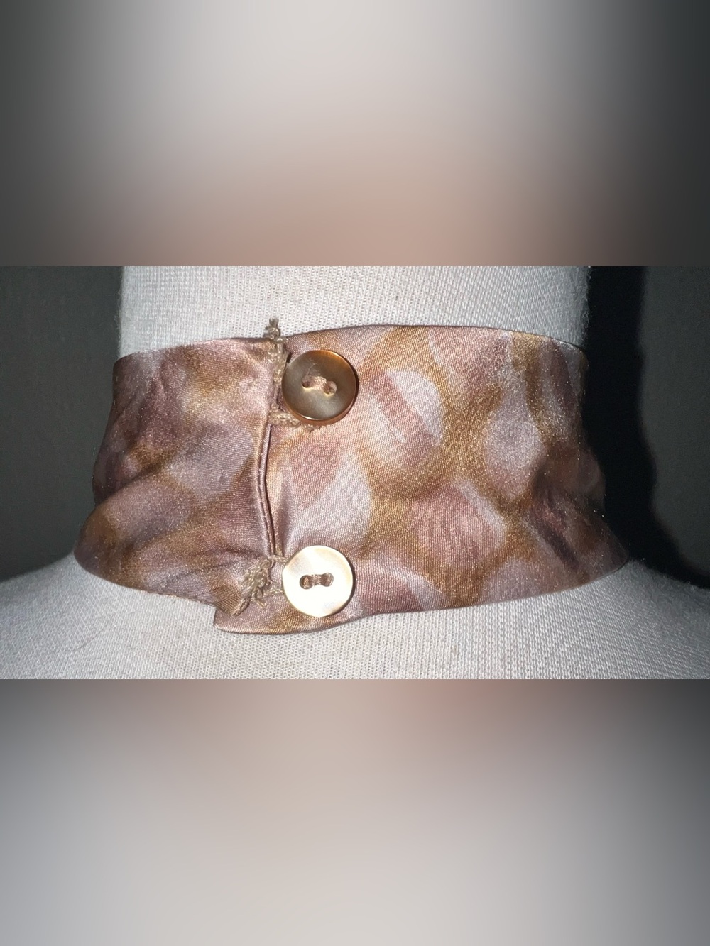 Victoria's Secret Brown Reptile-Print Silk Halter Top - Picture 8 of 10